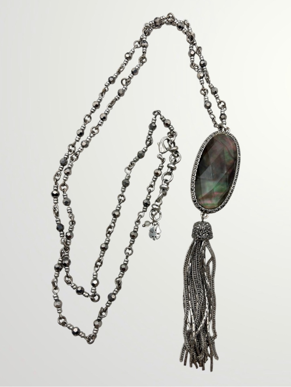 Lucky Brand Reversible Tassel Pendant Necklace